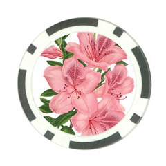 Flower Plant Blossom Bloom Vintage Poker Chip Card Guard by Sapixe