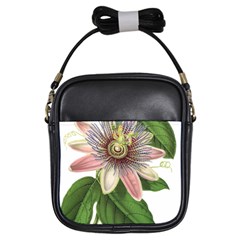 Passion Flower Flower Plant Blossom Girls Sling Bags by Sapixe