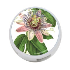 Passion Flower Flower Plant Blossom 4-port Usb Hub (one Side) by Sapixe