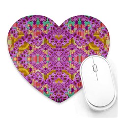 Fantasy Flower Festoon Garland Of Calm Heart Mousepads by pepitasart