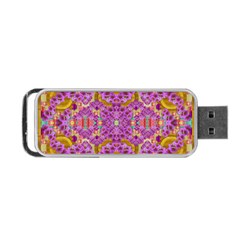 Fantasy Flower Festoon Garland Of Calm Portable Usb Flash (one Side) by pepitasart