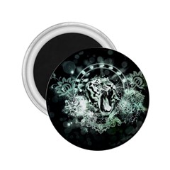 Awesome Tiger In Green And Black 2 25  Magnets by FantasyWorld7