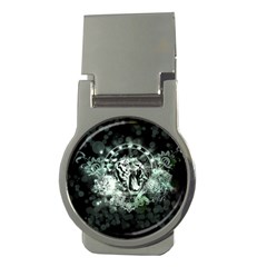 Awesome Tiger In Green And Black Money Clips (round) 