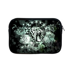 Awesome Tiger In Green And Black Apple Ipad Mini Zipper Cases by FantasyWorld7