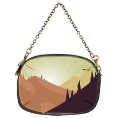 Sky Art Silhouette Panoramic Chain Purses (one Side)  by Sapixe