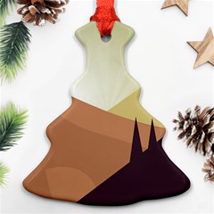 Sky Art Silhouette Panoramic Ornament (christmas Tree)  by Sapixe