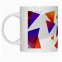 Abstract Pattern Background Design White Mugs by Sapixe