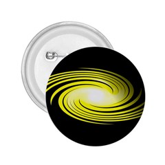 Fractal Swirl Yellow Black Whirl 2 25  Buttons by Sapixe