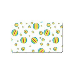 Balloon Ball District Colorful Magnet (name Card) by Sapixe