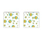 Balloon Ball District Colorful Cufflinks (Square) Front(Pair)