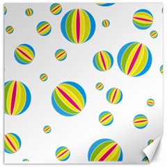 Balloon Ball District Colorful Canvas 12  X 12   by Sapixe