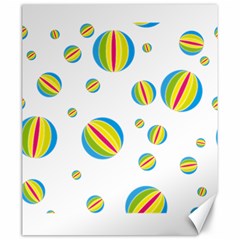 Balloon Ball District Colorful Canvas 20  X 24   by Sapixe