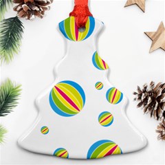 Balloon Ball District Colorful Christmas Tree Ornament (two Sides)