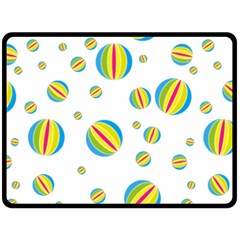 Balloon Ball District Colorful Double Sided Fleece Blanket (large)  by Sapixe