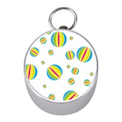 Balloon Ball District Colorful Mini Silver Compasses by Sapixe