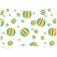 Balloon Ball District Colorful Velour Seat Head Rest Cushion by Sapixe