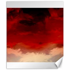 Flaming Skies Ominous Fire Clouds Canvas 8  X 10  by Sapixe