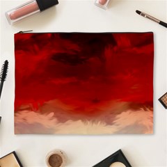 Flaming Skies Ominous Fire Clouds Cosmetic Bag (xl) by Sapixe