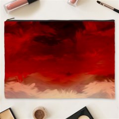 Flaming Skies Ominous Fire Clouds Cosmetic Bag (xxxl)  by Sapixe