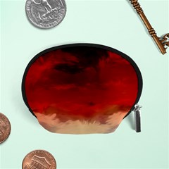 Flaming Skies Ominous Fire Clouds Accessory Pouches (small)  by Sapixe