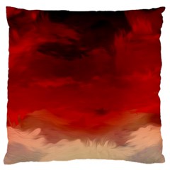 Flaming Skies Ominous Fire Clouds Standard Flano Cushion Case (one Side) by Sapixe