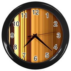 Course Gold Golden Background Wall Clocks (black) by Sapixe