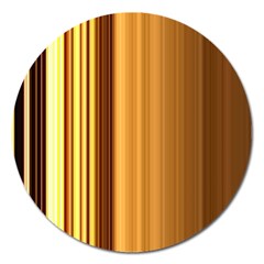 Course Gold Golden Background Magnet 5  (round) by Sapixe