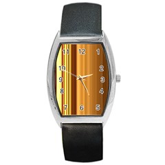 Course Gold Golden Background Barrel Style Metal Watch by Sapixe