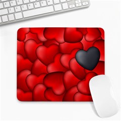 Form Love Pattern Background Large Mousepads by Sapixe