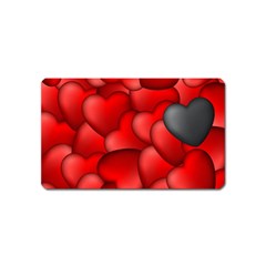 Form Love Pattern Background Magnet (name Card) by Sapixe