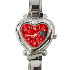 Form Love Pattern Background Heart Italian Charm Watch by Sapixe