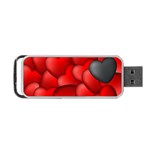 Form Love Pattern Background Portable USB Flash (Two Sides) Front