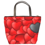 Form Love Pattern Background Bucket Bags Back