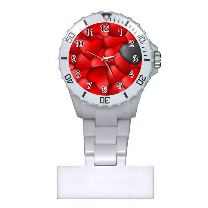 Form Love Pattern Background Plastic Nurses Watch