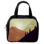 Sky Art Silhouette Panoramic Classic Handbags (One Side) Front