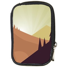 Sky Art Silhouette Panoramic Compact Camera Cases