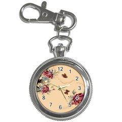 Flower Traditional Chinese Painting Key Chain Watches by Sapixe