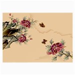 Flower Traditional Chinese Painting Large Glasses Cloth (2-Side) Front