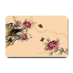 Flower Traditional Chinese Painting Small Doormat  by Sapixe