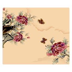 Flower Traditional Chinese Painting Double Sided Flano Blanket (small)  by Sapixe