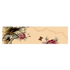 Flower Traditional Chinese Painting Satin Scarf (oblong) by Sapixe