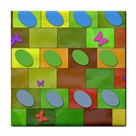 Easter Egg Happy Easter Colorful Tile Coasters Front