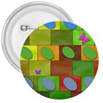 Easter Egg Happy Easter Colorful 3  Buttons Front