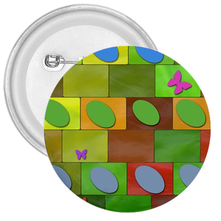 Easter Egg Happy Easter Colorful 3  Buttons