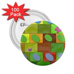 Easter Egg Happy Easter Colorful 2.25  Buttons (100 pack)  Front