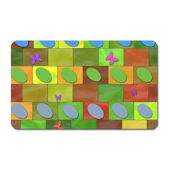 Easter Egg Happy Easter Colorful Magnet (rectangular) by Sapixe