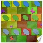 Easter Egg Happy Easter Colorful Canvas 16  x 16   15.2 x15.41  Canvas - 1