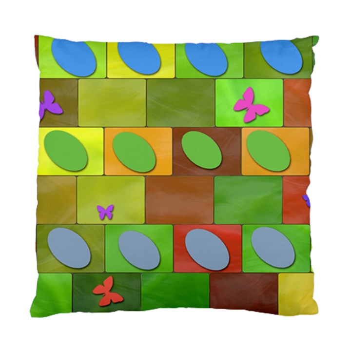 Easter Egg Happy Easter Colorful Standard Cushion Case (One Side)