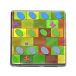 Easter Egg Happy Easter Colorful Memory Card Reader (Square) Front