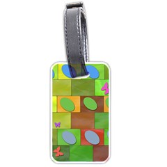 Easter Egg Happy Easter Colorful Luggage Tags (one Side)  by Sapixe